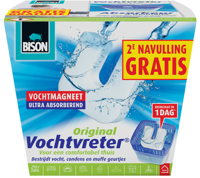 Bison Vochtvreter Magneet + Navul 450 g