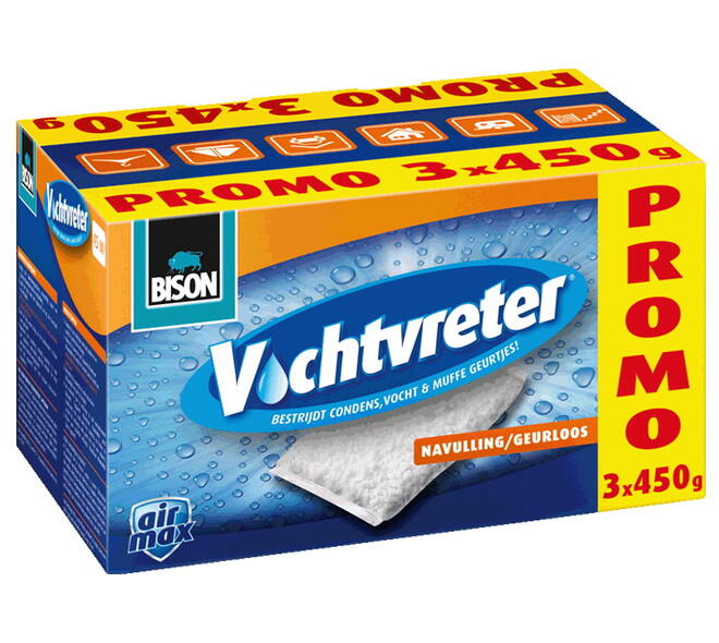 Bison Air Max Vochtvreter Navulling 3 x 450 g