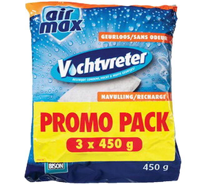 Bison Air Max Vochtvreter Navulling 3 x 450 g
