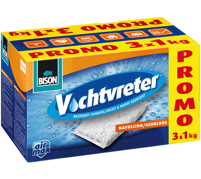 Bison Air Max Vochtvreter Navulling 3 x 1 kg