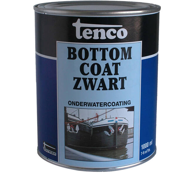 Tenco Bottomcoat Zwart 1 L