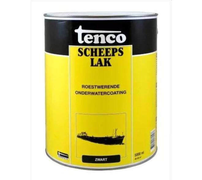 Tenco Scheepslak Dekkend Zwart 5 L