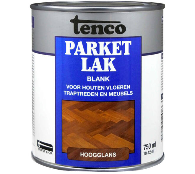 Tenco Parketlak Hoogglans Blank 750 ml