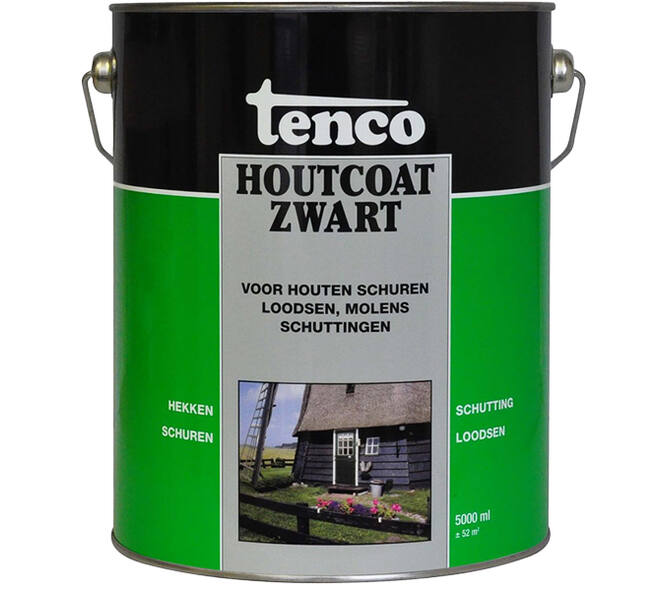 Tenco Houtcoat Zwart 5 L