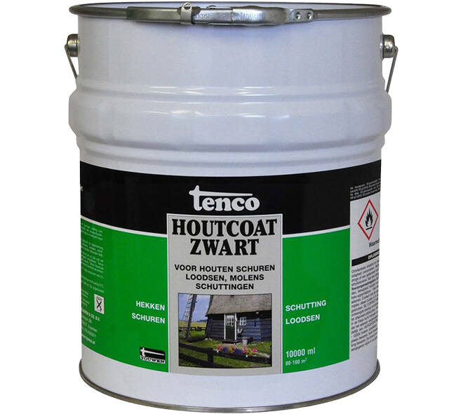 Tenco Houtcoat Zwart 10 L