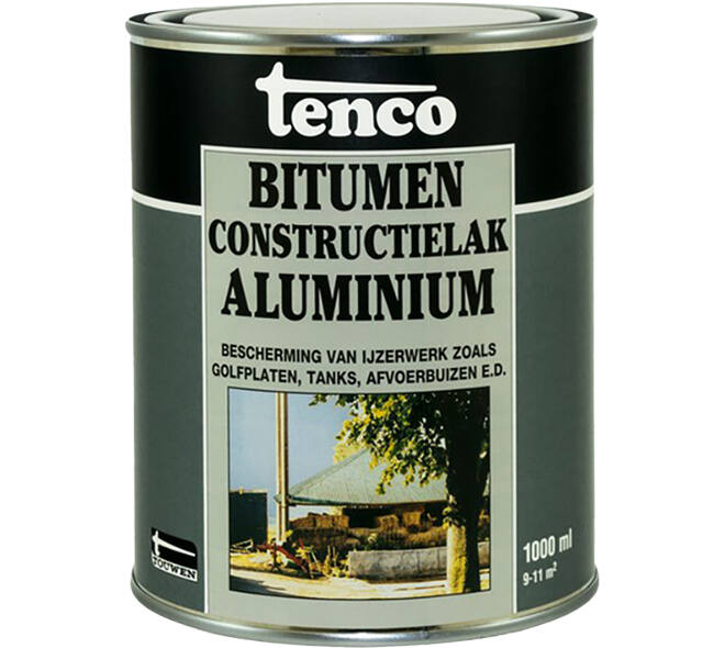 Tenco Bitumen Constuctielak Aluminium 1 L