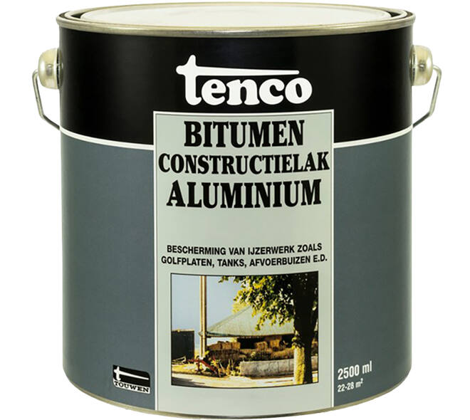 Tenco Bitumen Constructielak Aluminium 2,5 L