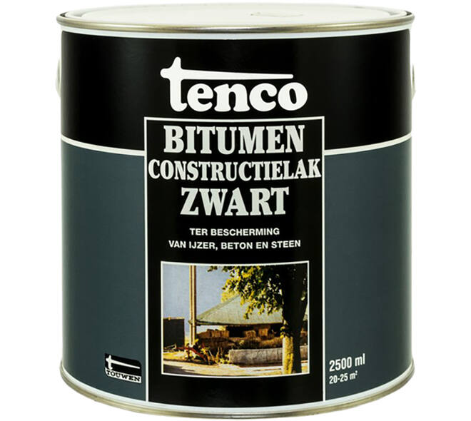 Tenco Bitumen Constructielak Zwart 2,5 L
