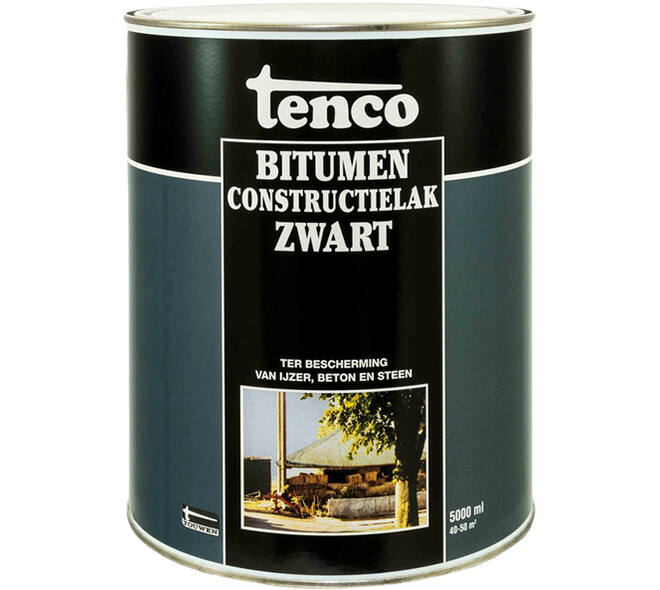Tenco Bitumen Constructielak Zwart 5 L