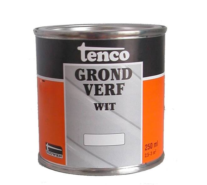 Tenco Grondverf Dekkend Mat Wit 250 ml