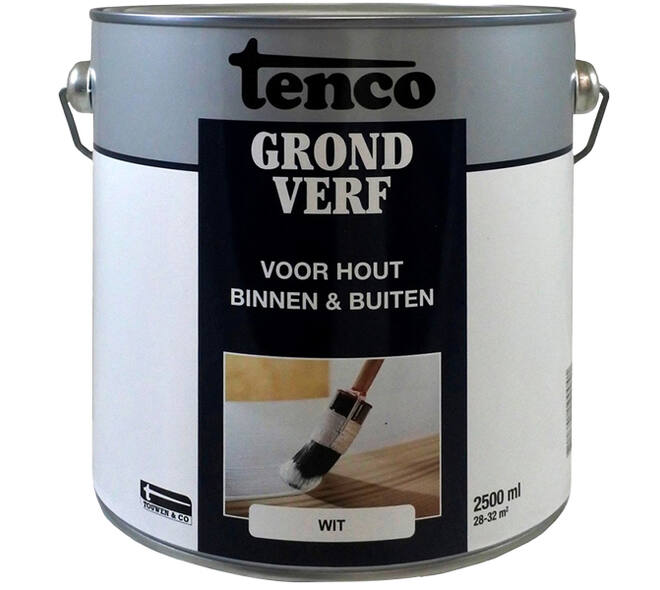 Tenco Grondverf Dekkend Mat Wit 2,5 L