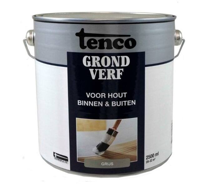 Tenco Grondverf Dekkend Mat Grijs 2,5 L