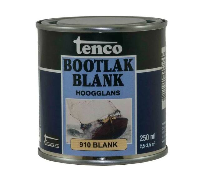 Tenco Bootlak 250 ml 910 Hoogglans Blank