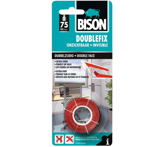Bison Doublefix Onzichtbaar Dcrd 19 mmx1,5M