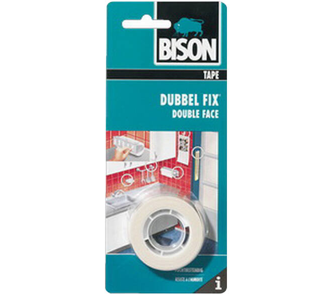 Bison Dubbel Fix Schuimtape Wit 19 mm x 1,5M