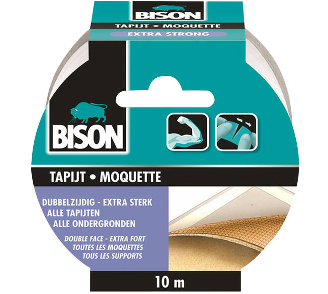 Bison Tapijt Tape Extra Strong 10 m
