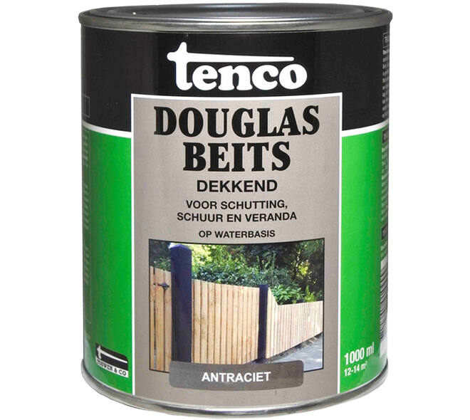 Tenco Douglas Houtbeits Dekkend Antraciet 1 L