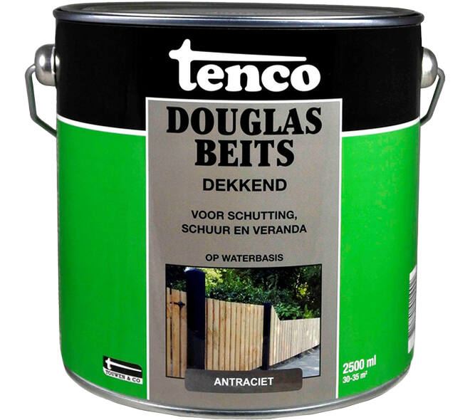 Tenco Douglas Houtbeits Dekkend Antraciet 2,5 L