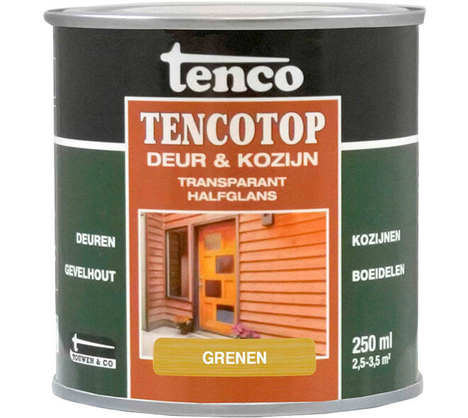 Tenco Tencotop Deur & Kozijn Dekkend Zijdeglans Grenen 250 ml
