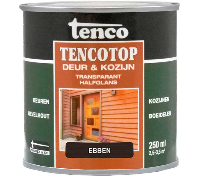 Tenco Tencotop Deur & Kozijn Dekkend Zijdeglans Ebbem 250 ml