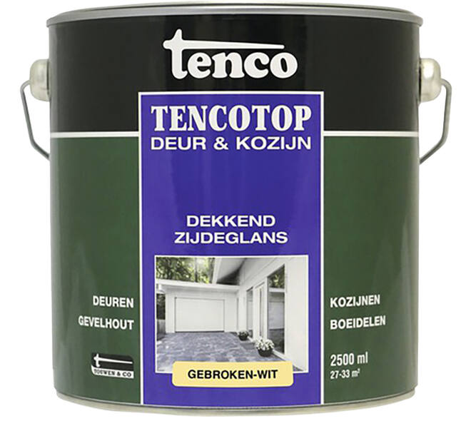 Tenco Tencotop Deur & Kozijn Dekkend Zijdeglans 41 Gebroken Wit 2,5 L