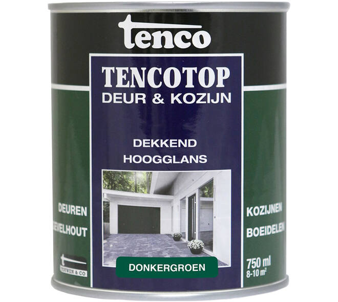 Tenco Tencotop Deur & Kozijn Dekkend Hoogglans Donkergroen 750 ml