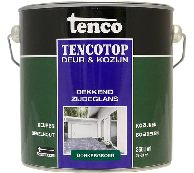 Tenco Tencotop Deur & Kozijn Dekkend Zijdeglans 51 Donkergroen 2,5 L
