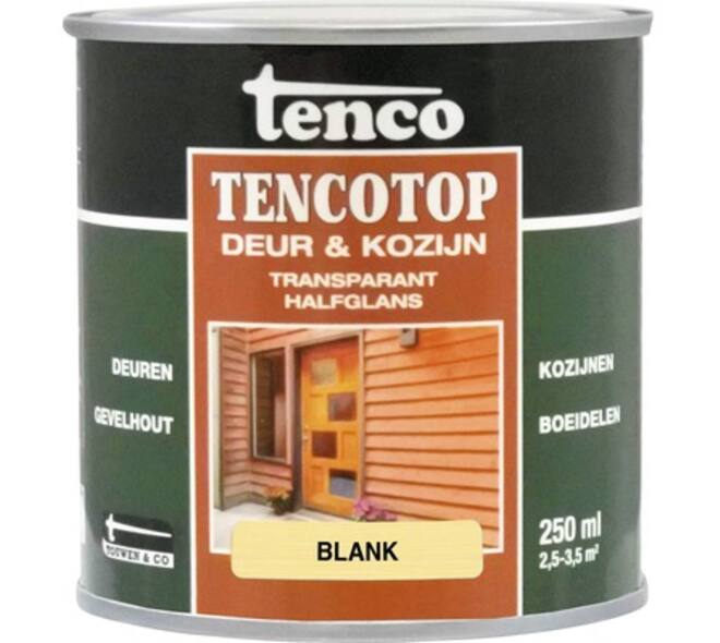 Tenco Tencotop Deur & Kozijn Transparant Halfglans 201 Blank 250 ml