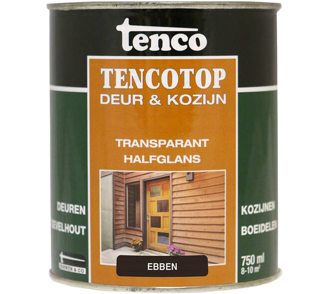 Tenco Tencotop Deur & Kozijn Transparant Halfglans 204 Ebben 750 ml