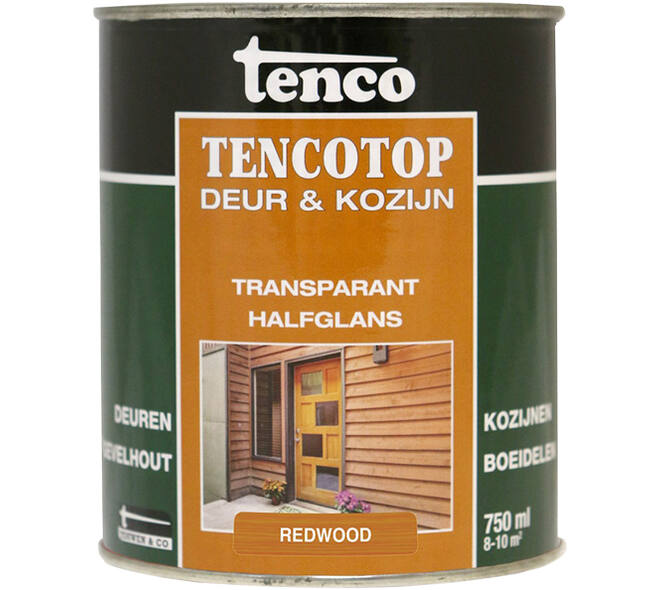 Tenco Tencotop Deur & Kozijn Transparant Halfglans 207 Redwood 750 ml