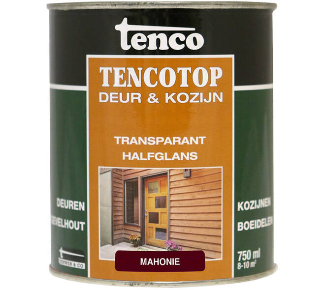 Tenco Tencotop Deur & Kozijn Transparant Halfglans 209 Mahonie 750 ml