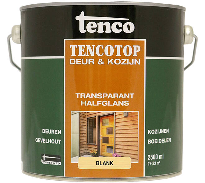 Tenco Tencotop Deur & Kozijn Transparant Halfglans 201 Blank 2,5 L