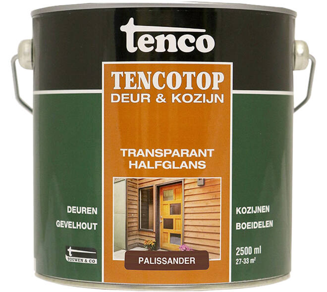 Tenco Tencotop Deur & Kozijn Transparant Halfglans 205 Palissander 2,5 L