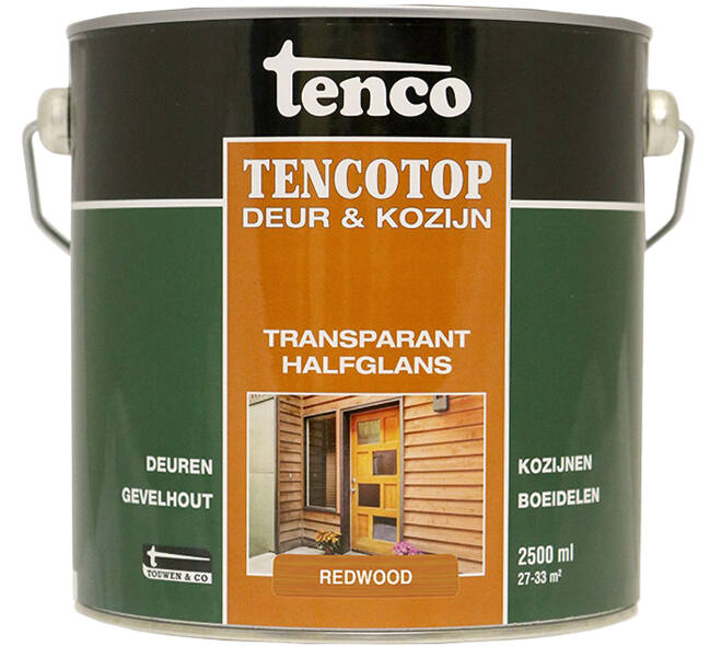 Tenco Tencotop Deur & Kozijn Transparant Halfglans 207 Redwood 2,5 L