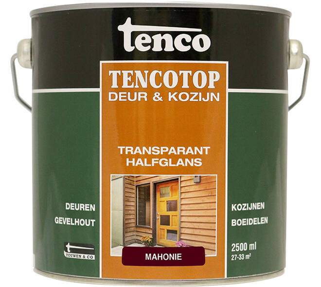 Tenco Tencotop Deur & Kozijn Transparant Halfglans 209 Mahonie 2,5 L