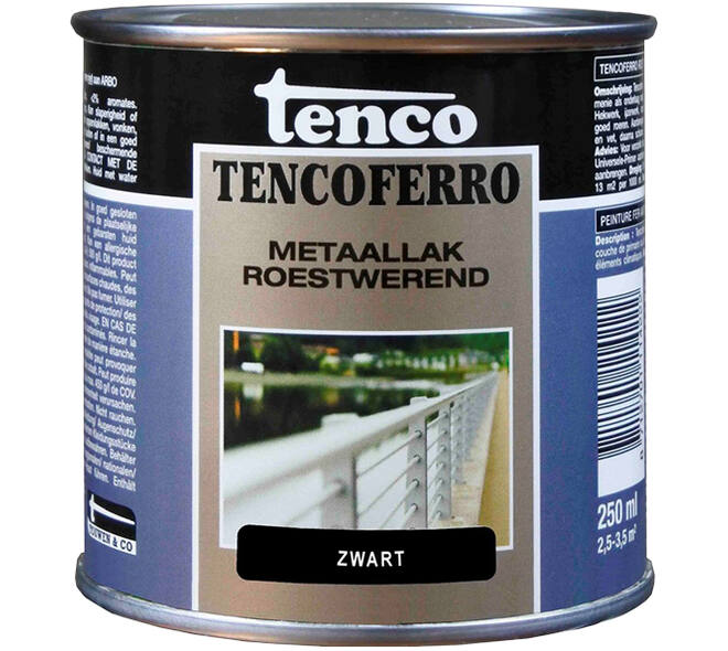 Tenco Tencoferro 407 Zwart RAL9005 250 ml