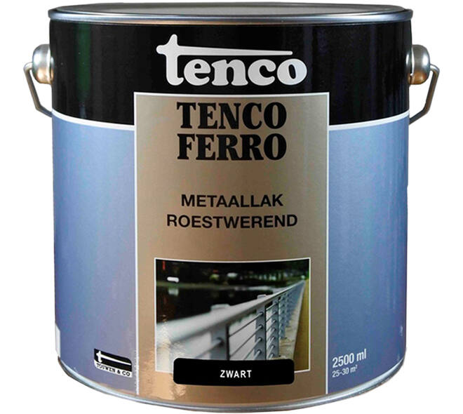 Tenco Tencoferro 407 Zwart RAL9005 2,5 L