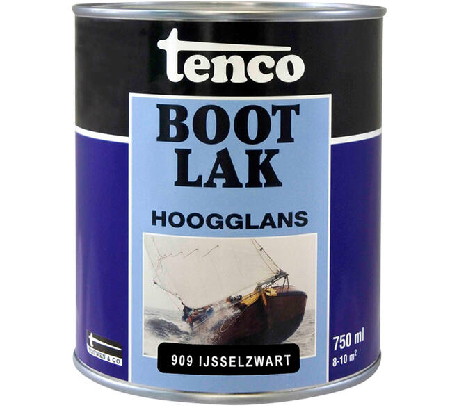 Tenco Bootlak 750 ml 909 Ijsselzwart