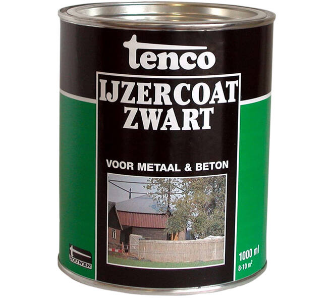 Tenco Ijzercoat Zwart 1 L