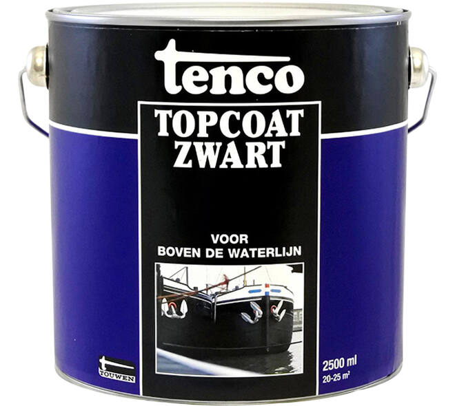 Tenco Topcoat Zwart 2,5 L