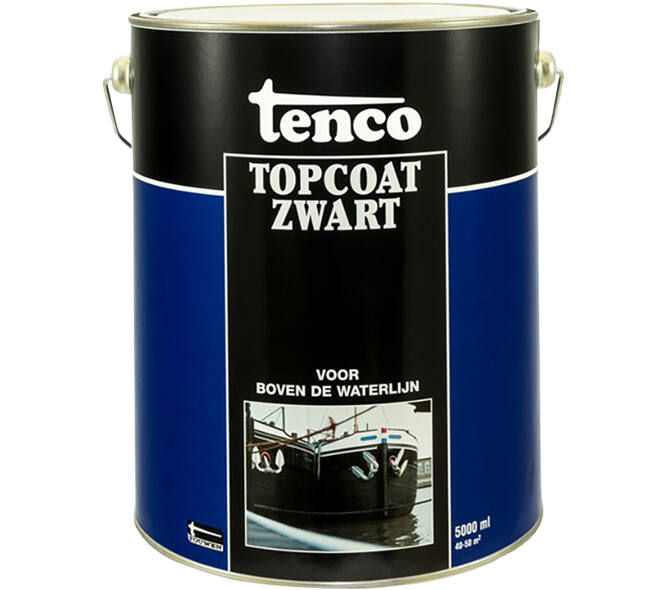 Tenco Topcoat Zwart 5 L