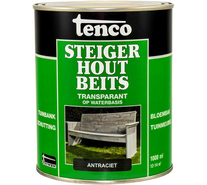 Tenco Steigerhoutbeits Antraciet 1 L