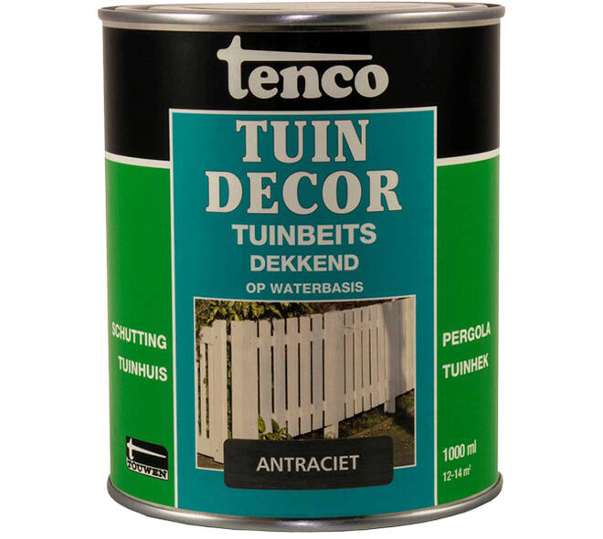 Tenco Tuindecor Dekkend Antraciet 1 L