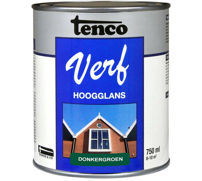 Tencoverf Dekkend Hoogglans Donkergroen 750 ml