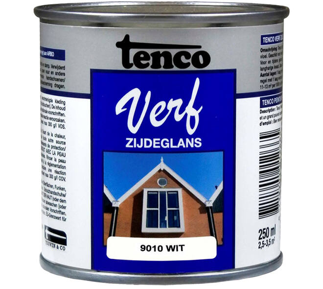 Tencoverf Zijdeglans Wit 9010 250 ml