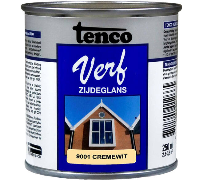 Tencoverf Zijdeglans Cremewit 9001 250 ml