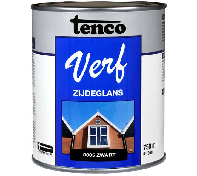 Tencoverf Zijdeglans Zwart 9005 750 ml