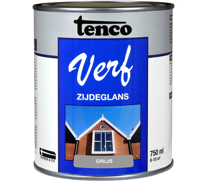 Tencoverf Dekkend Zijdeglans Grijs 750 ml
