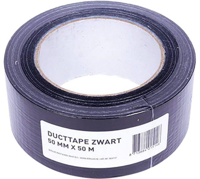 VEBA Duct-Tape Zwart 50 mm x 50 m