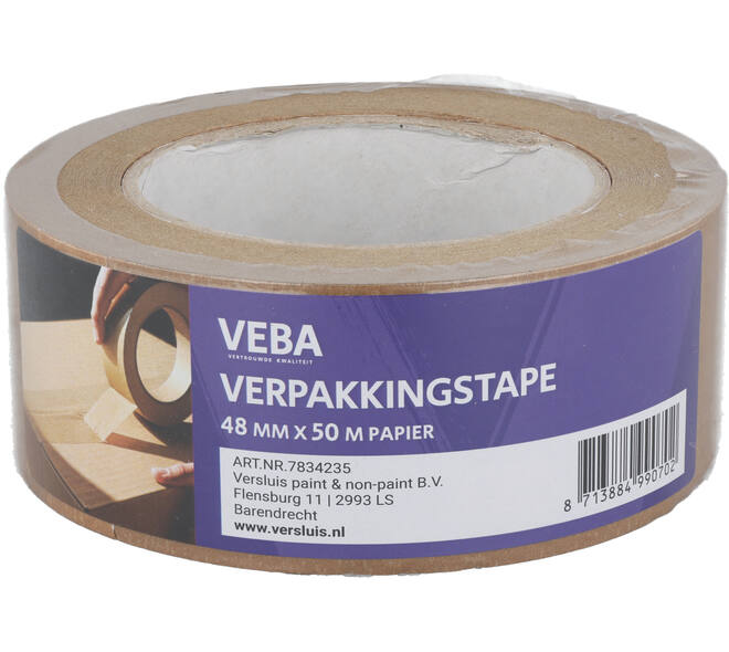 VERPAKKINGSTAPE 48mmX50M PAPIER
